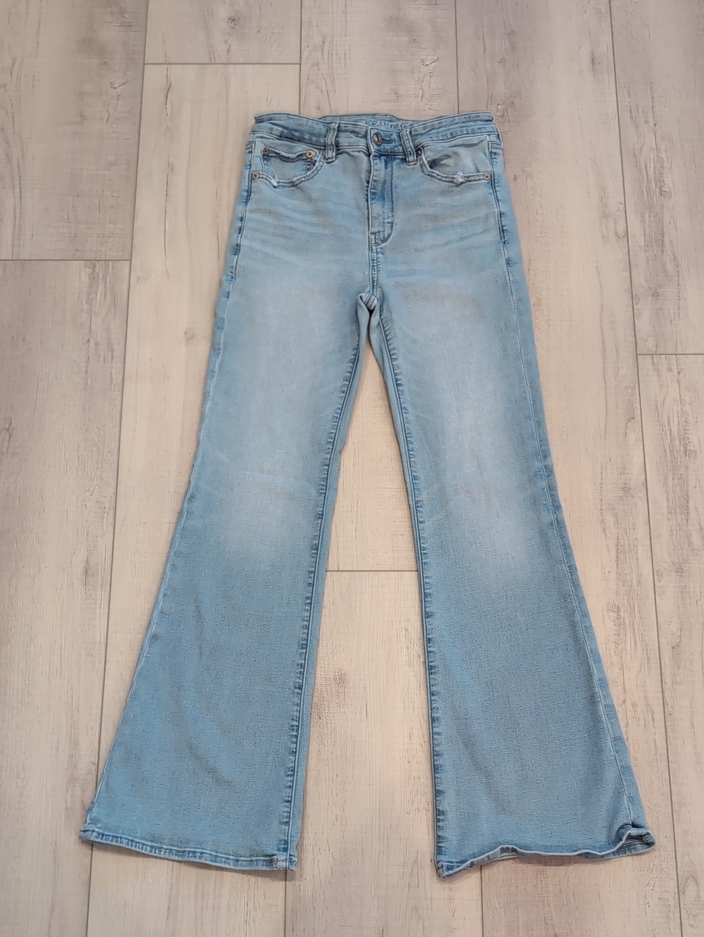 AE Super High Rise Flare Jeans